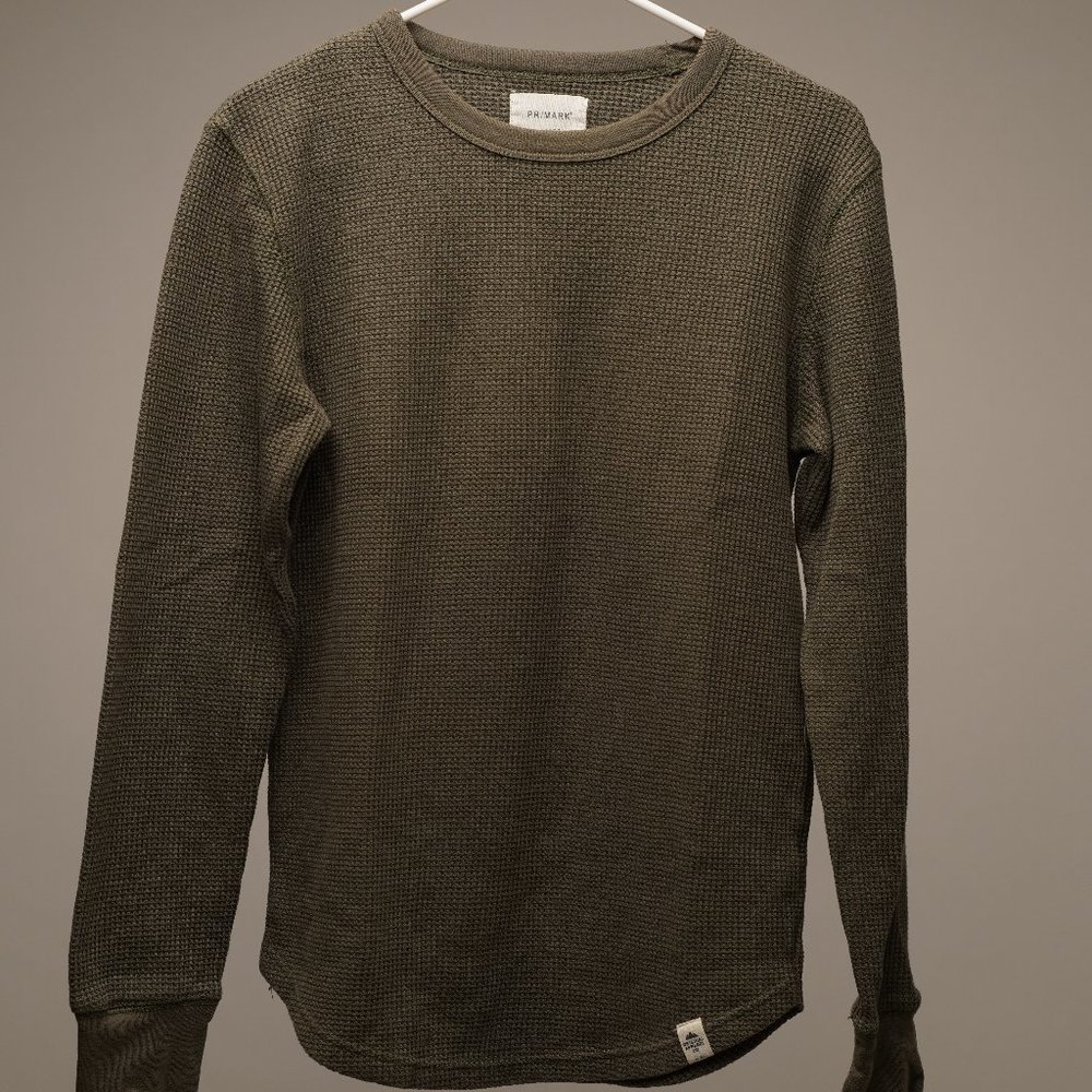 Primark Army Green Crewneck Sweater